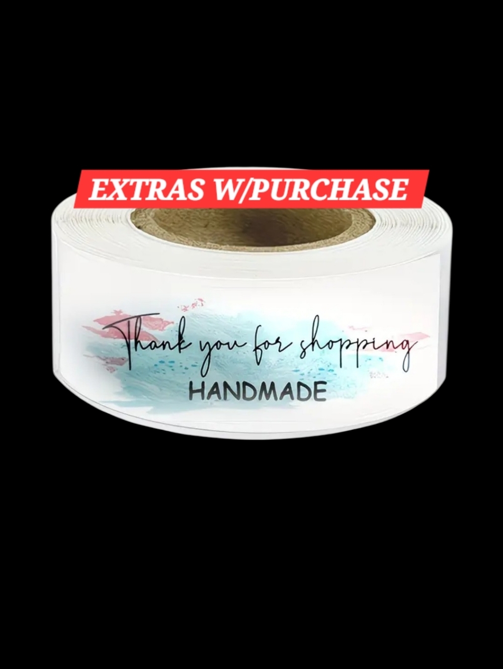 500ct. "Thank You For Shopping Handmade" Bonus 3 Random Polymailers